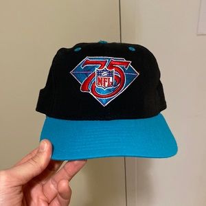 NFL Retro 75th Anniversary Hat, Vintage, Teal and Black